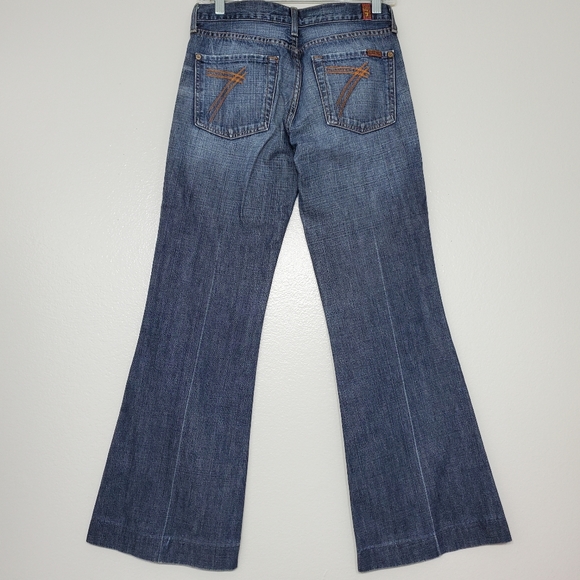 7 for all mankind DOJO Straight Mid Flare Jeans - Picture 4 of 6